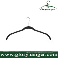 Black Velvet Shirt/Dress Hangers with Chrome Hook